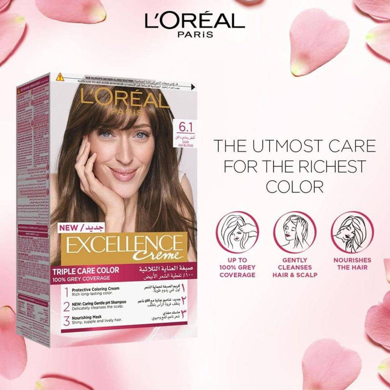 Loreal Paris Excellence 6.1 Dark Ash Blonde