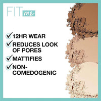 Maybelline Fit Me Matte + Poreless Powder 128 Warm Nude 12g
