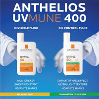 La Roche Posay Anthelios UVMune SPF50+ Invisible Fluid 50ml B1G1 OFFER