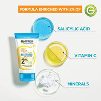 Garnier Skinactive Fast Clear Salicylic Acid Salicylic Acid 3 in 1 Face Wash 150ml