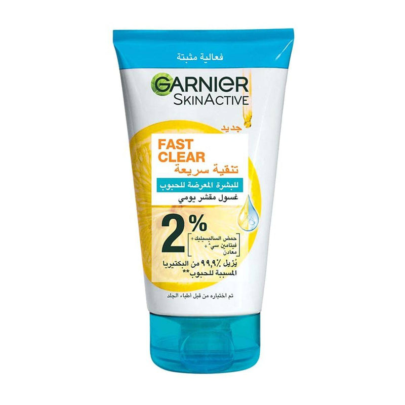 Garnier Skinactive Fast Clear Salicylic Acid Salicylic Acid 3 in 1 Face Wash 150ml