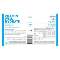 Vitamin Well Hydrate Rhubarb And Strawberry Drink 500ml
