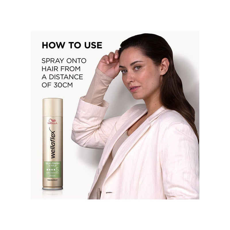 Wella Wellaflex Silk Finish & Hold Hairspray 400ml