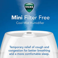 Vicks Humidifier Cool Mist Ultrasonic Mini VUL525E1
