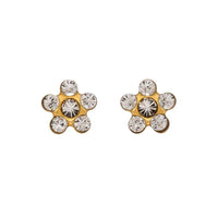 Studex Gold Plated Daisy April Crystal