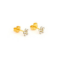 Studex Gold Plated Daisy April Crystal