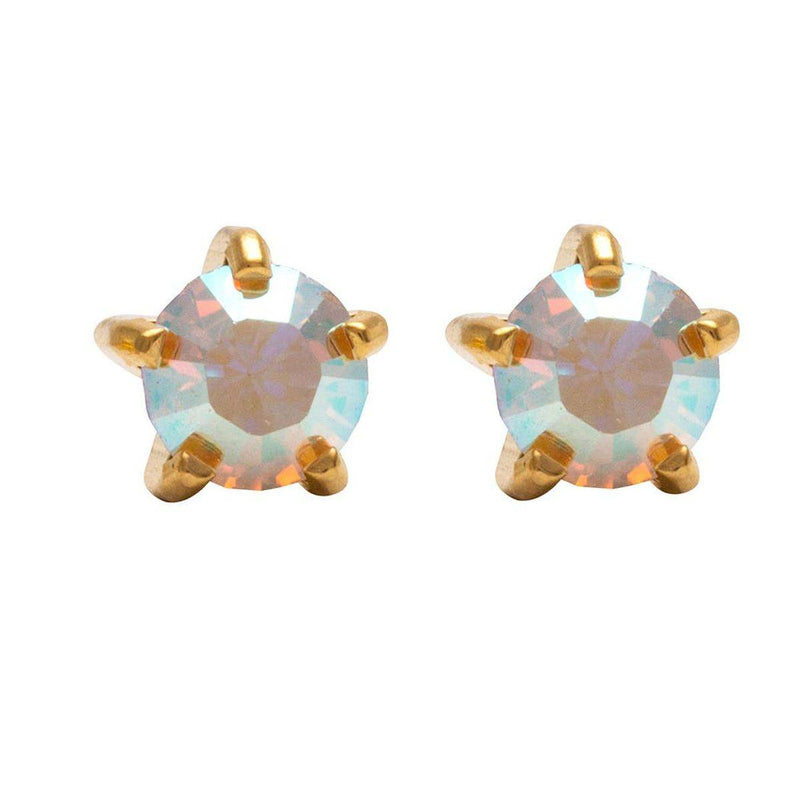 Studex Gold Plated Maxi Tiffany AB Crystal Card