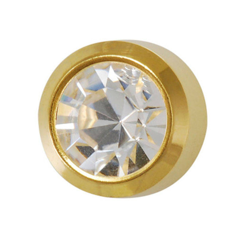 Studex Gold Plated Mini Birthstone April Crystal Card