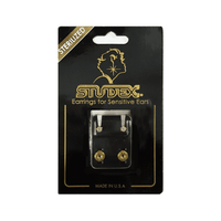 Studex Gold Plated Mini Tiffany Cubic Zirconia Card Deluxe