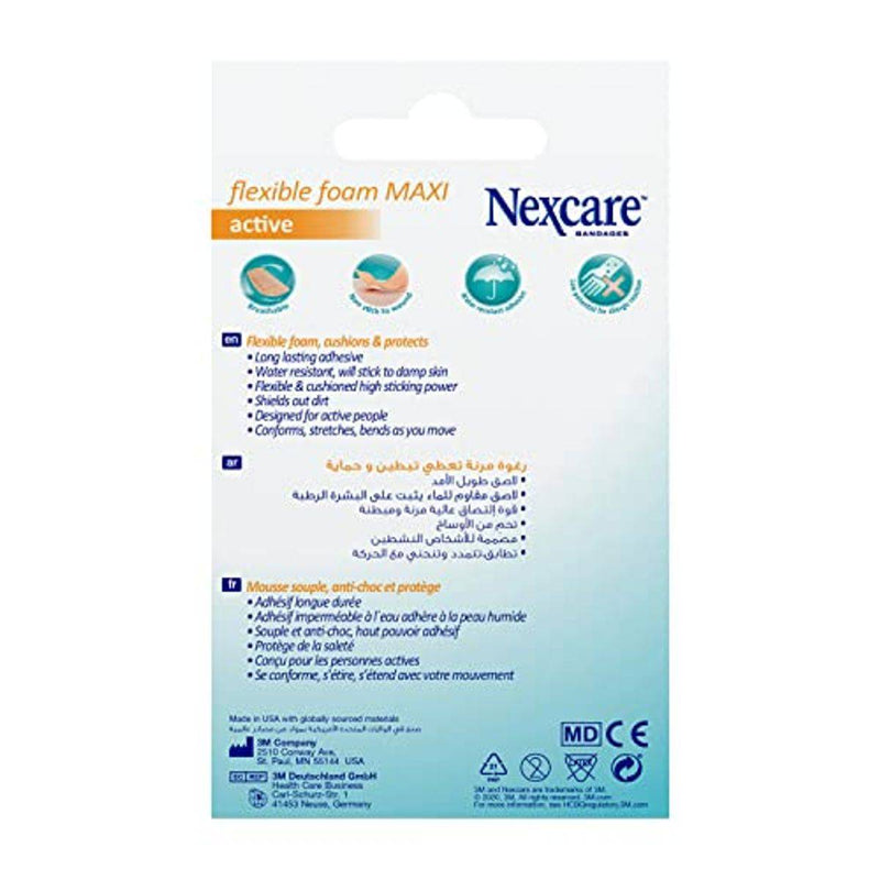 Nexcare Bandages Active 360 Maxi 60x89mm 10 Plasters