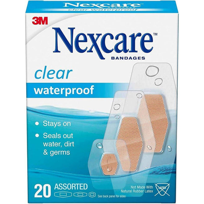 Nexcare Bandages Clear Waterproof 20 Plasters
