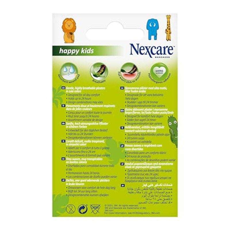 Nexcare Bandages Happy Kids Animals 20 Plasters