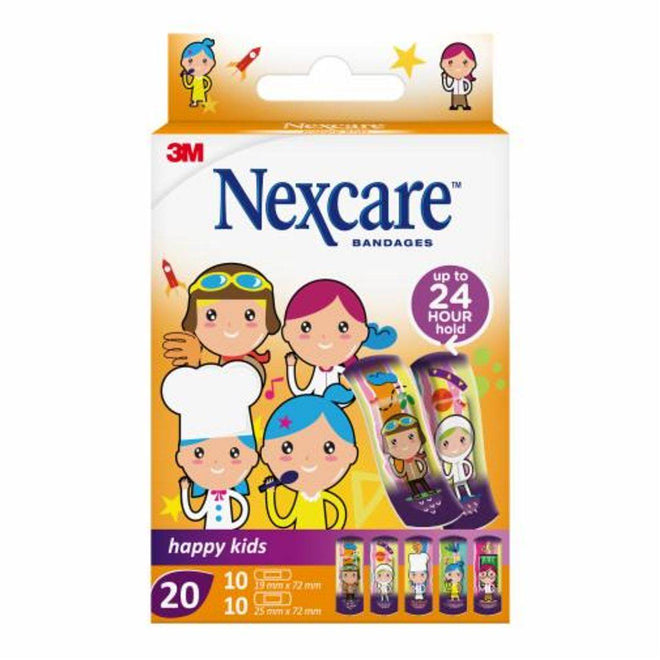 Nexcare Bandages Happy Kids Professionals 20 Plasters