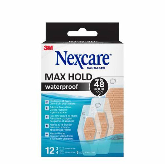 Nexcare Bandages Max Hold Bandages 12 Plasters