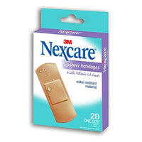 Nexcare Bandages Sheer 72x25mm 20 Plasters