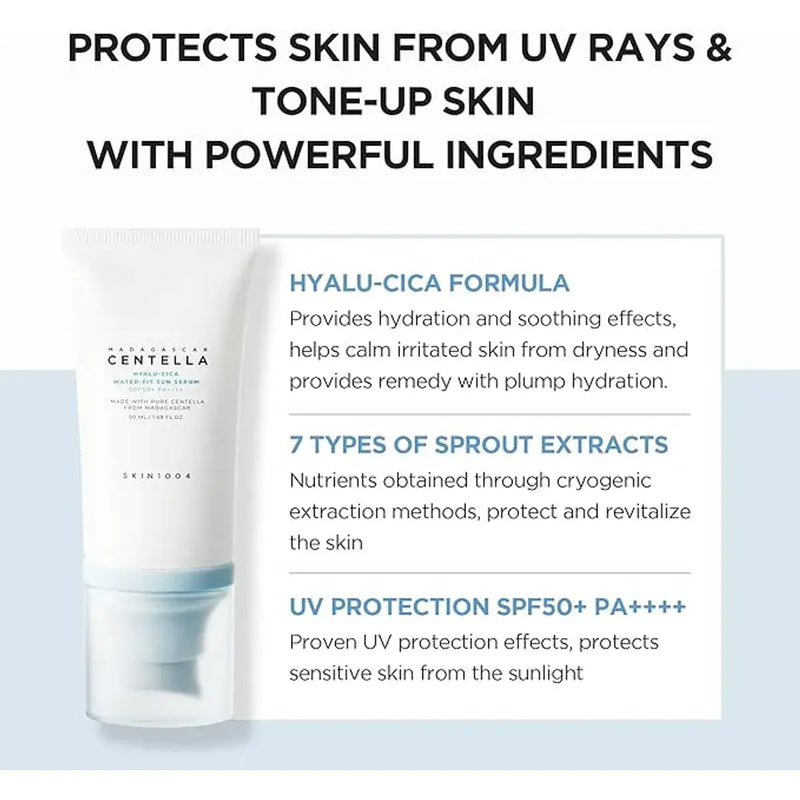 Skin1004 Madagascar Centella Hyalu-Cica Water-Fit Sun Serum SPF50+ 50ml