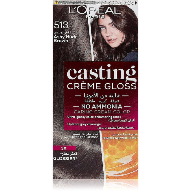 Loreal Paris Casting Creme Gloss 513 Ashy Nude Brown