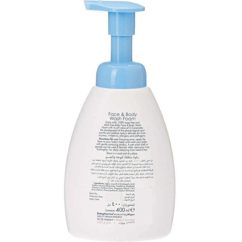 Sebamed Baby Face & Body Wash Foam 400ml