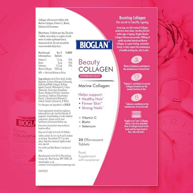 Bioglan Collagen 20 Effervescent Tablets