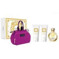 Versace Eros Pour Femme (W) Set EDT 100ml + Luxury Body Lotion 100ml + Luxury Bath & Showergel 100ml + Makeup Case