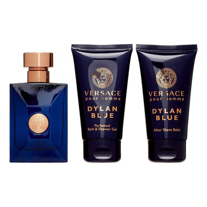 Versace Pour Homme Dylan Blue (M) Set EDT 50ml + Aftershave Balm 50ml + Perfume Bath & Shower Gel 50ml