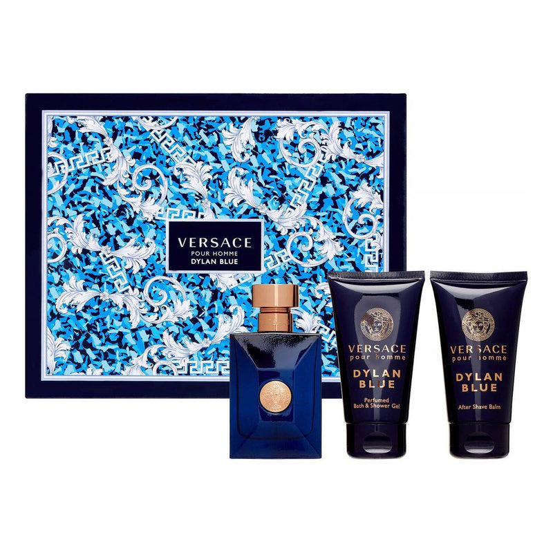 Versace Pour Homme Dylan Blue (M) Set EDT 50ml + Aftershave Balm 50ml + Perfume Bath & Shower Gel 50ml