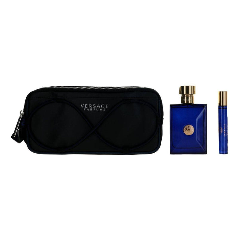 Versace Pour Homme Dylan Blue (M) Set EDT 100ml + EDT 10ml Travel Spray + Trousse