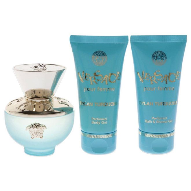 Versace Pour Femme Dylan Turquoise (W) Set EDT 50ml + Body Gel 50ml + Bath & Showergel 50ml B