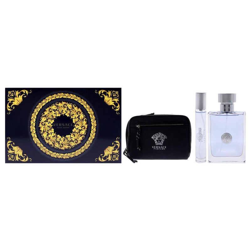 Versace Pour Homme (M) Set EDT 100ml + EDT 10ml Travel Spray + Trousse A