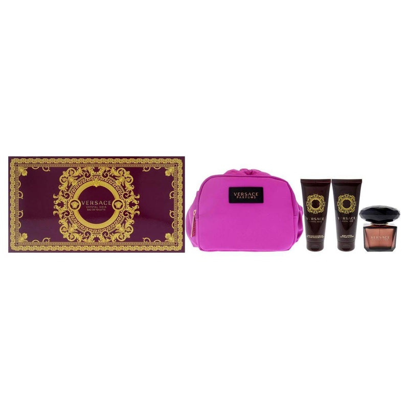 Versace Crystal Noir (W) Set EDT 90ml + Body Lotion 100ml + Bath & Showergel 100ml + Makeup Case