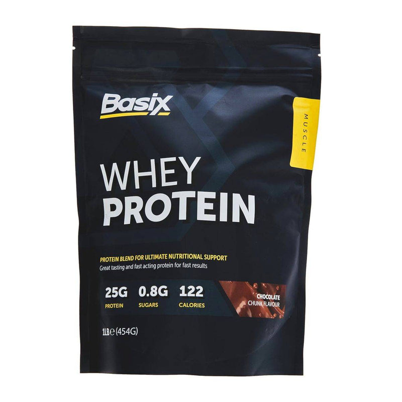 Basix Muscle Whey Protein Choco Chunk 454g