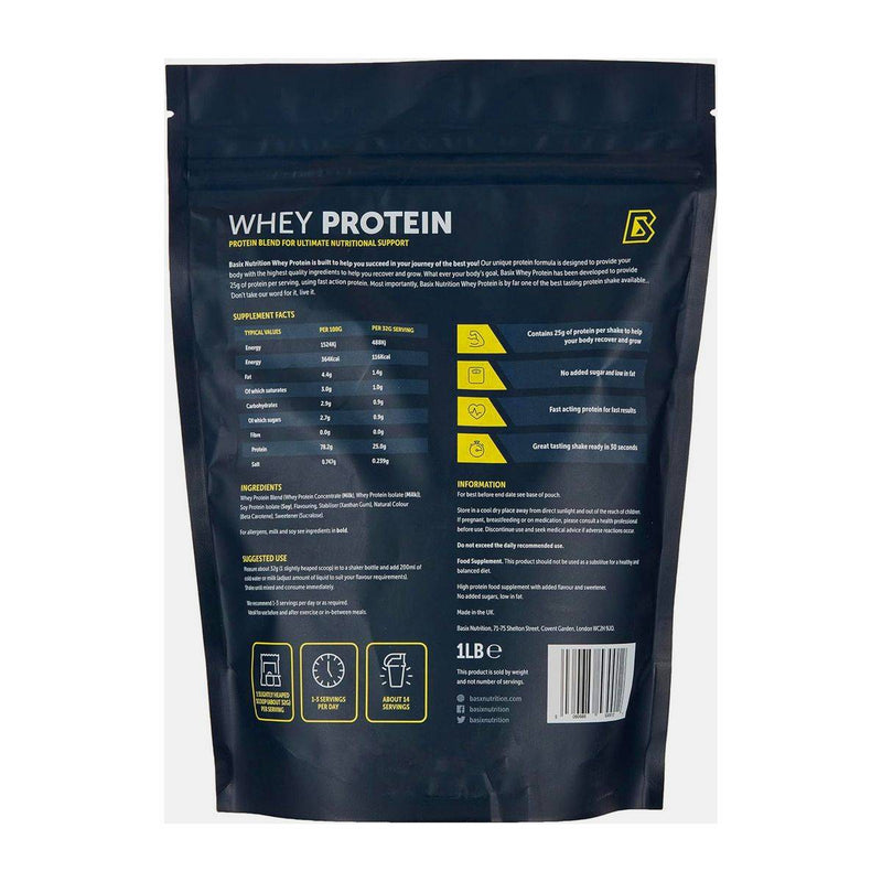 Basix Muscle Whey Protein Strawberry Swirl 454g