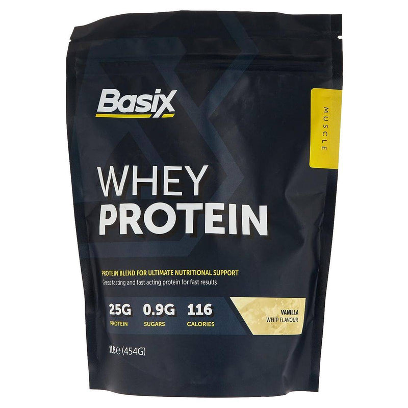 Basix Muscle Whey Protein Vanilla Whip 454g