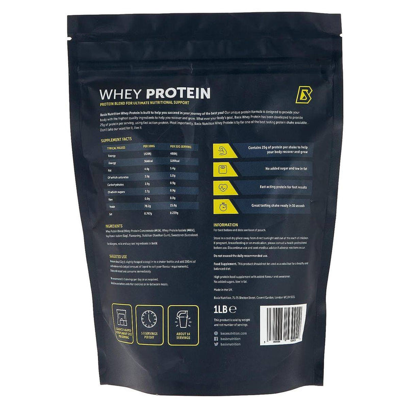 Basix Muscle Whey Protein Vanilla Whip 454g