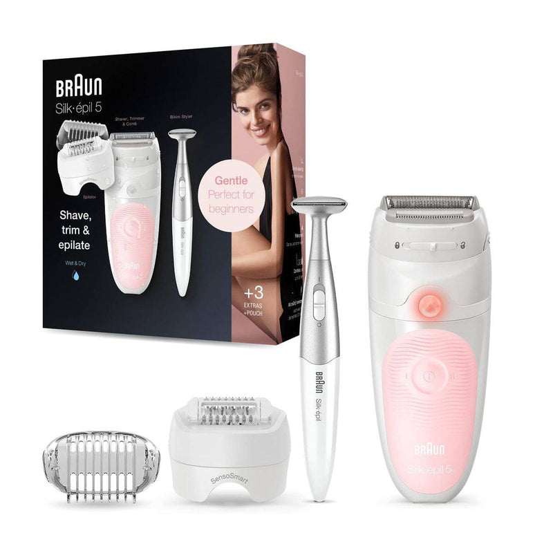 Braun Epilator Silk Epil 5 Wet & Dry Shave Trim & Epilate 5820