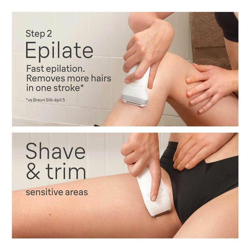 Braun Epilator Silk Epil 7 SkinSpa Wet & Dry Deep Body Exfoliation 7081