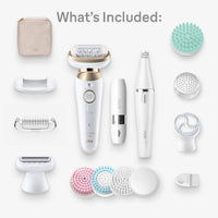 Braun Epilator Silk Epil 9 SkinSpa Flex Wet & Dry Face Spa 96813D