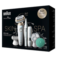 Braun Epilator Silk Epil 9 SkinSpa Flex Wet & Dry Face Spa 96813D