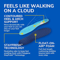 Dr Scholls Float On Air Foam Insoles Womens 1 Pair