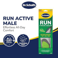Dr Scholls Run Active Comfort Insoles Mens 1 Pair