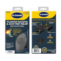 Dr Scholls Plantar Fasciitis & Achy Feet Relief Arch Support Sleeve 1 Pair