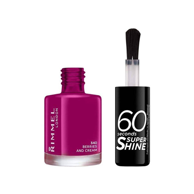 Rimmel 60 Seconds Nail Polish 340 Berries And Cream 8ml