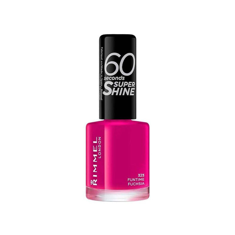 Rimmel 60 Seconds Nail Polish 323 Funtime Fuchsia 8ml