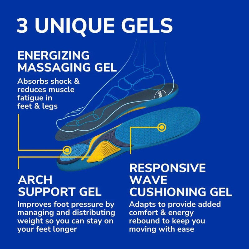 Dr Scholls Comfort & Energy Work Massaging Gel Insoles 1 Pair