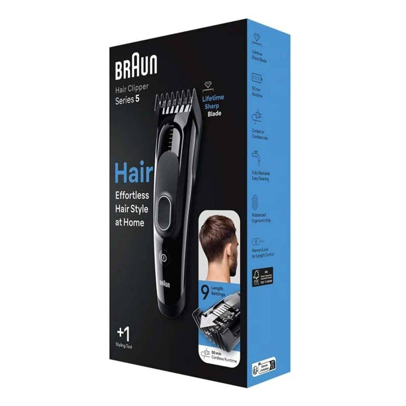 Braun Hair Clipper Series 5 Effortless Hair Style at Home HC5310