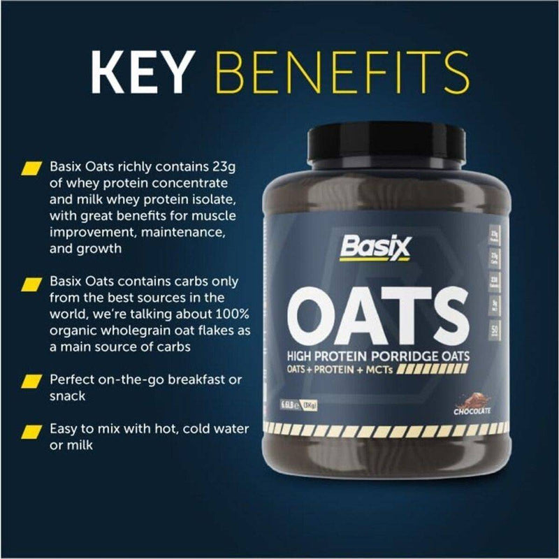 Basix High Protein Porridge Oats Chocolate 3kg