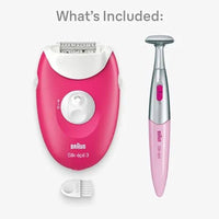 Braun Epilator Silk Epil 3 SkinSpa Bikini Trimmer 3202