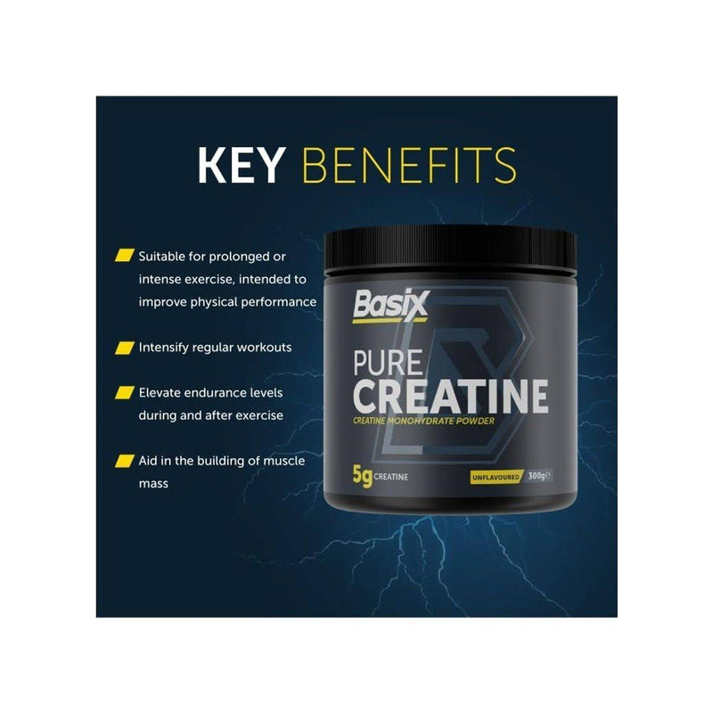 Basix Pure Creatine Unflavored 300g