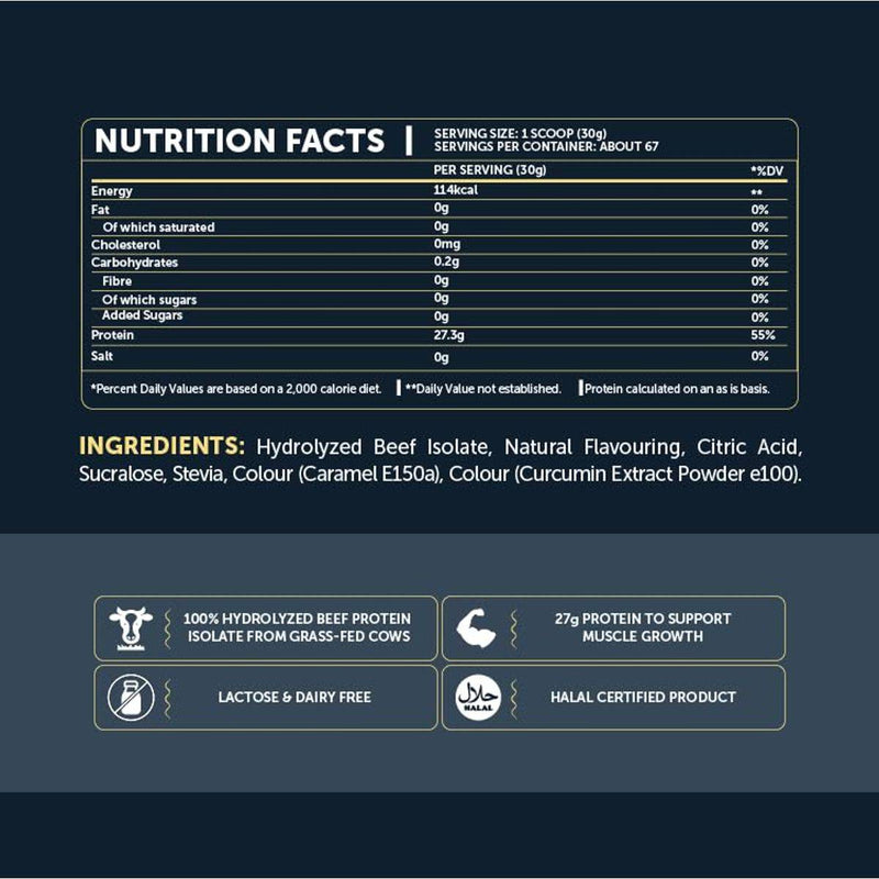 Basix Clear Beef Protein Isolate Energy Fusion 2kg
