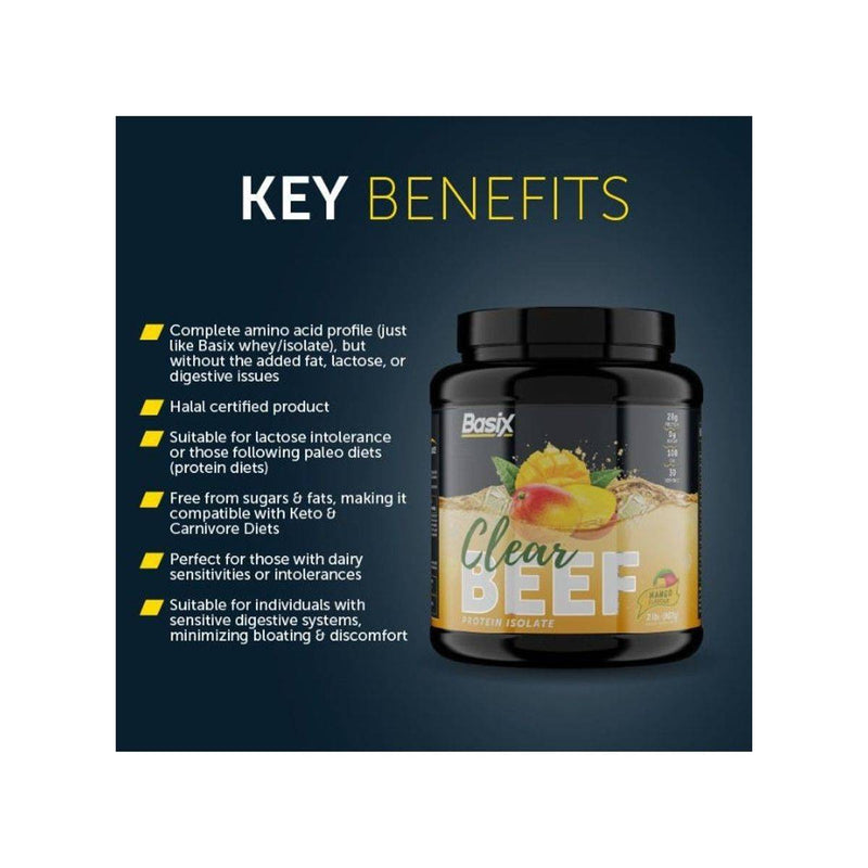 Basix Clear Beef Protein Isolate Mango 907g